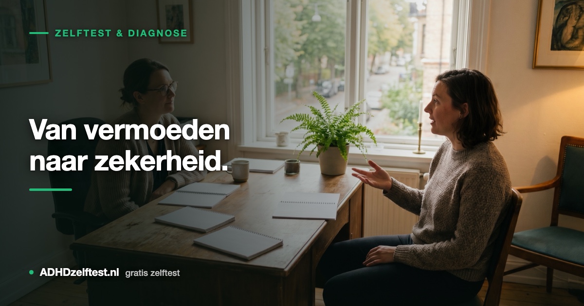 Van zelftest naar diagnose: wat is de volgende stap bij vermoeden van ADHD?